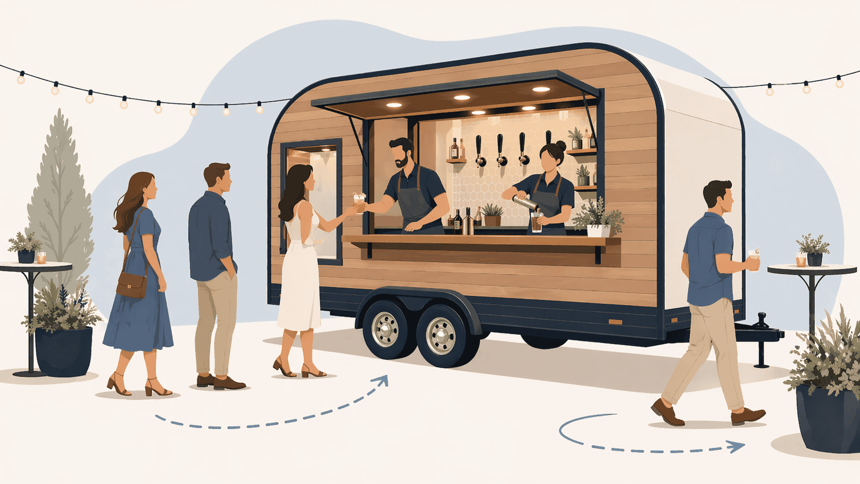 How a Bar Trailer for Events Helps Serve Guests Faster