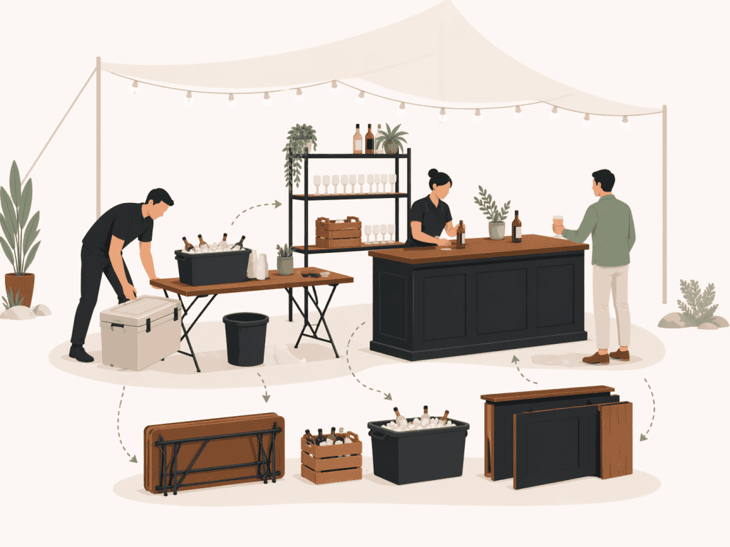 Portable Bar Trailer vs. Traditional Event Bar Setup