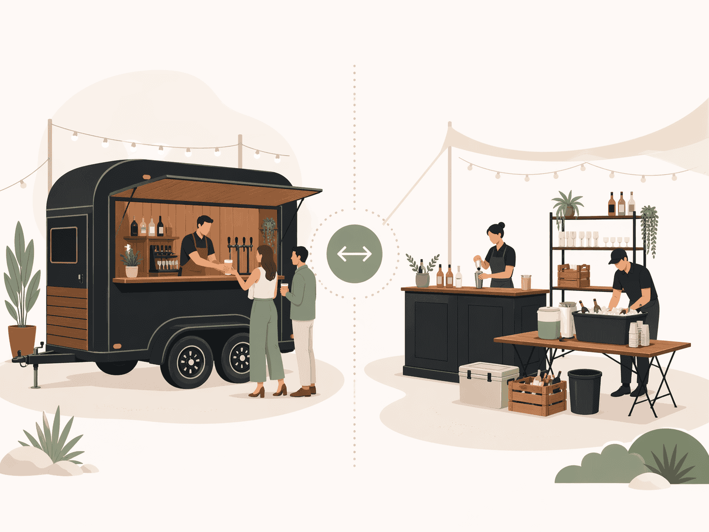 Portable Bar Trailer vs. Traditional Event Bar Setup