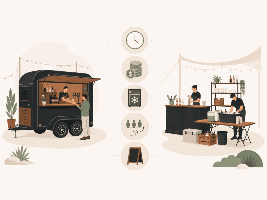 Portable Bar Trailer vs. Traditional Event Bar Setup