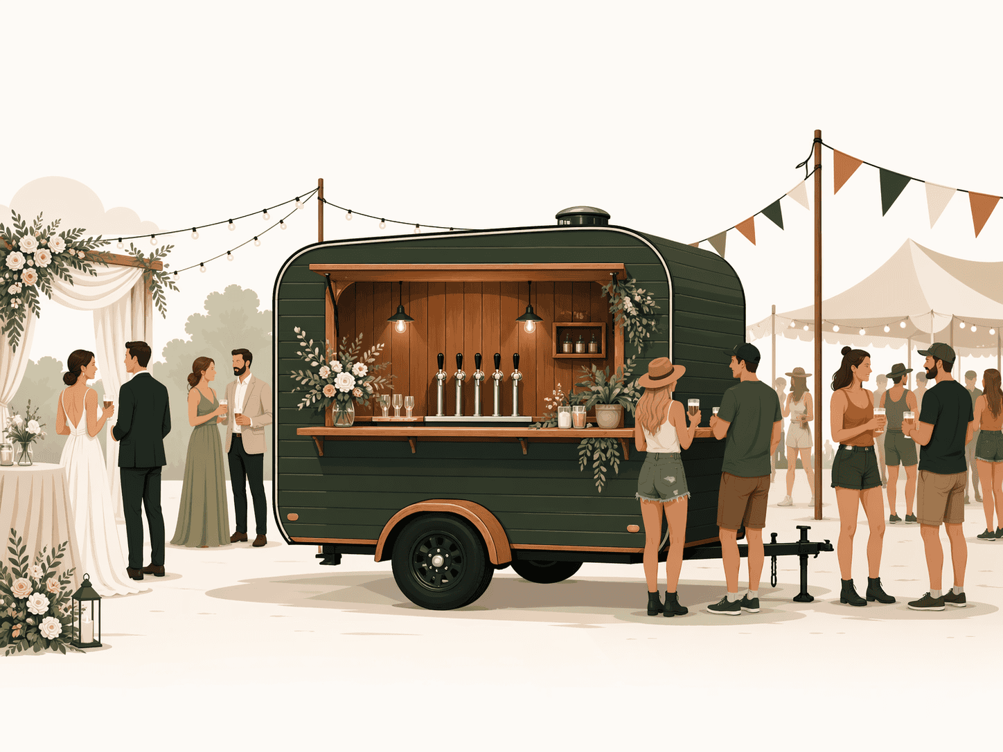 Mobile Beverage Trailer Ideas for Weddings and Festivals