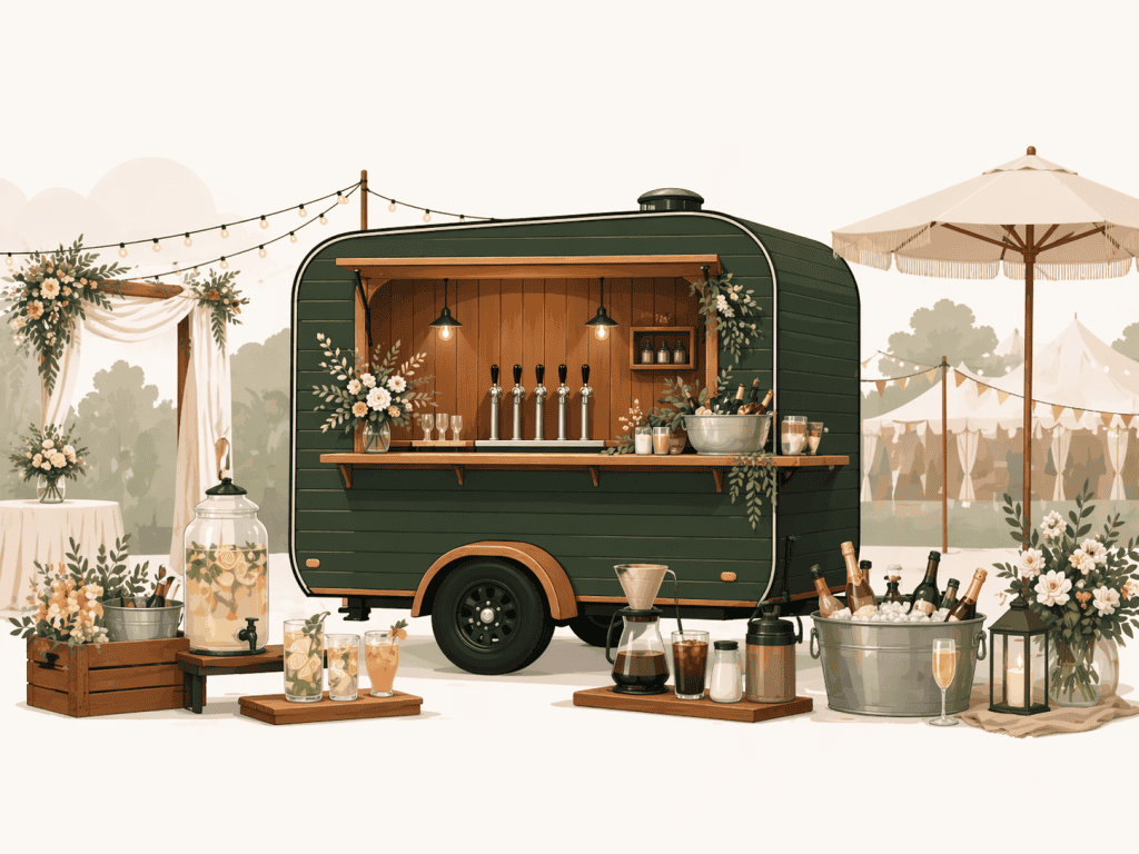 Mobile Beverage Trailer Ideas for Weddings and Festivals