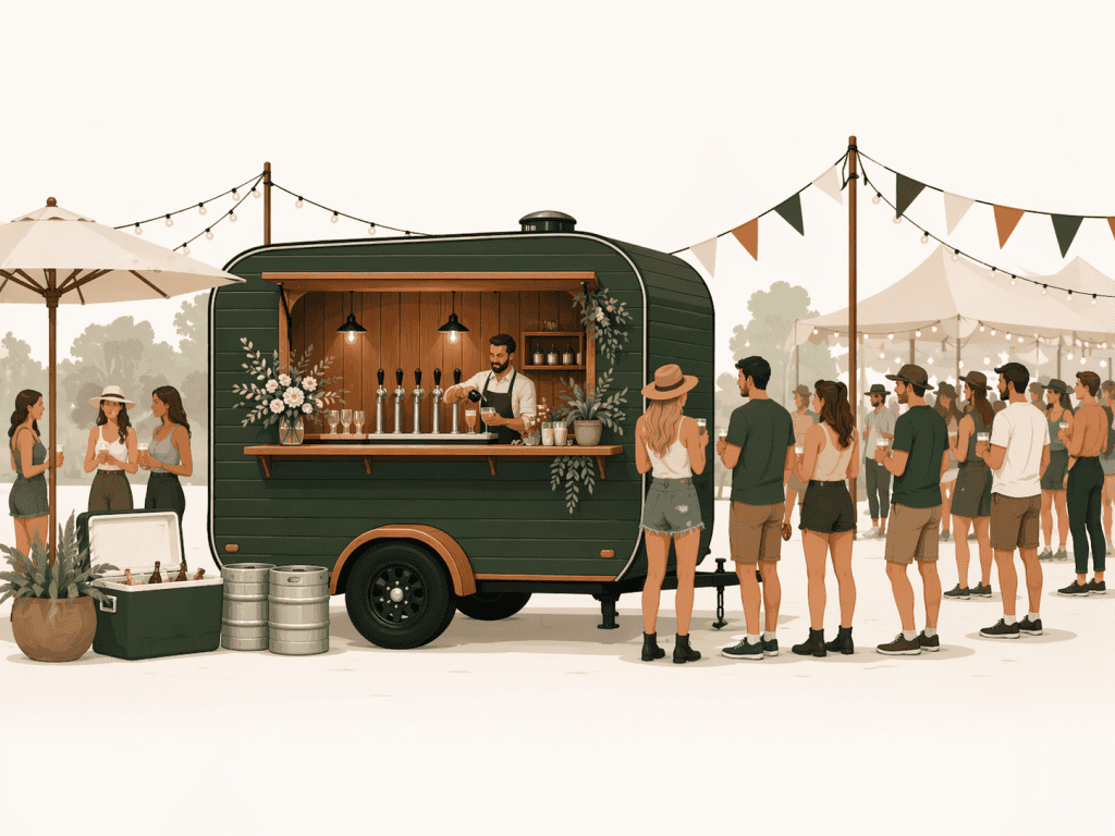 Mobile Beverage Trailer Ideas for Weddings and Festivals