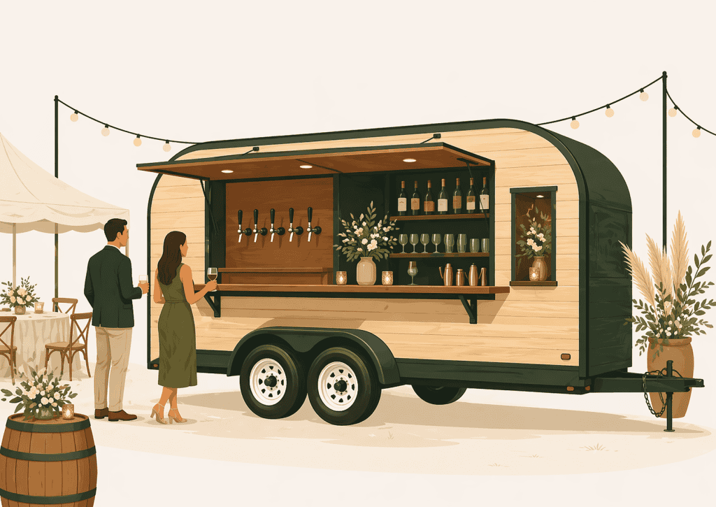 Custom Mobile Bar Trailer Ideas for Event Businesses