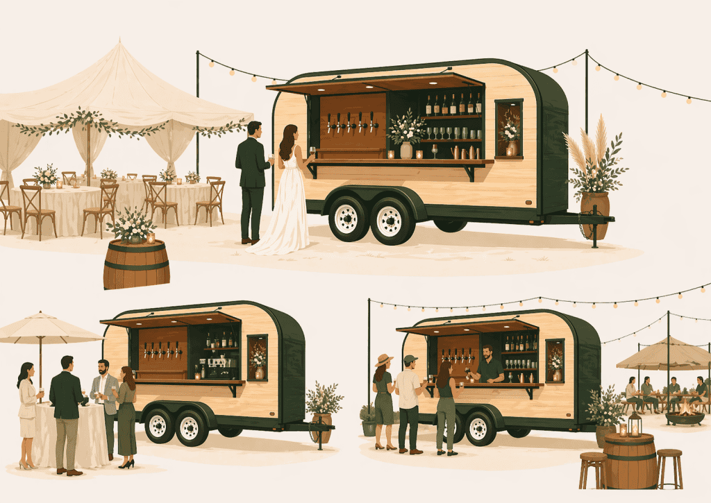 Custom Mobile Bar Trailer Ideas for Event Businesses
