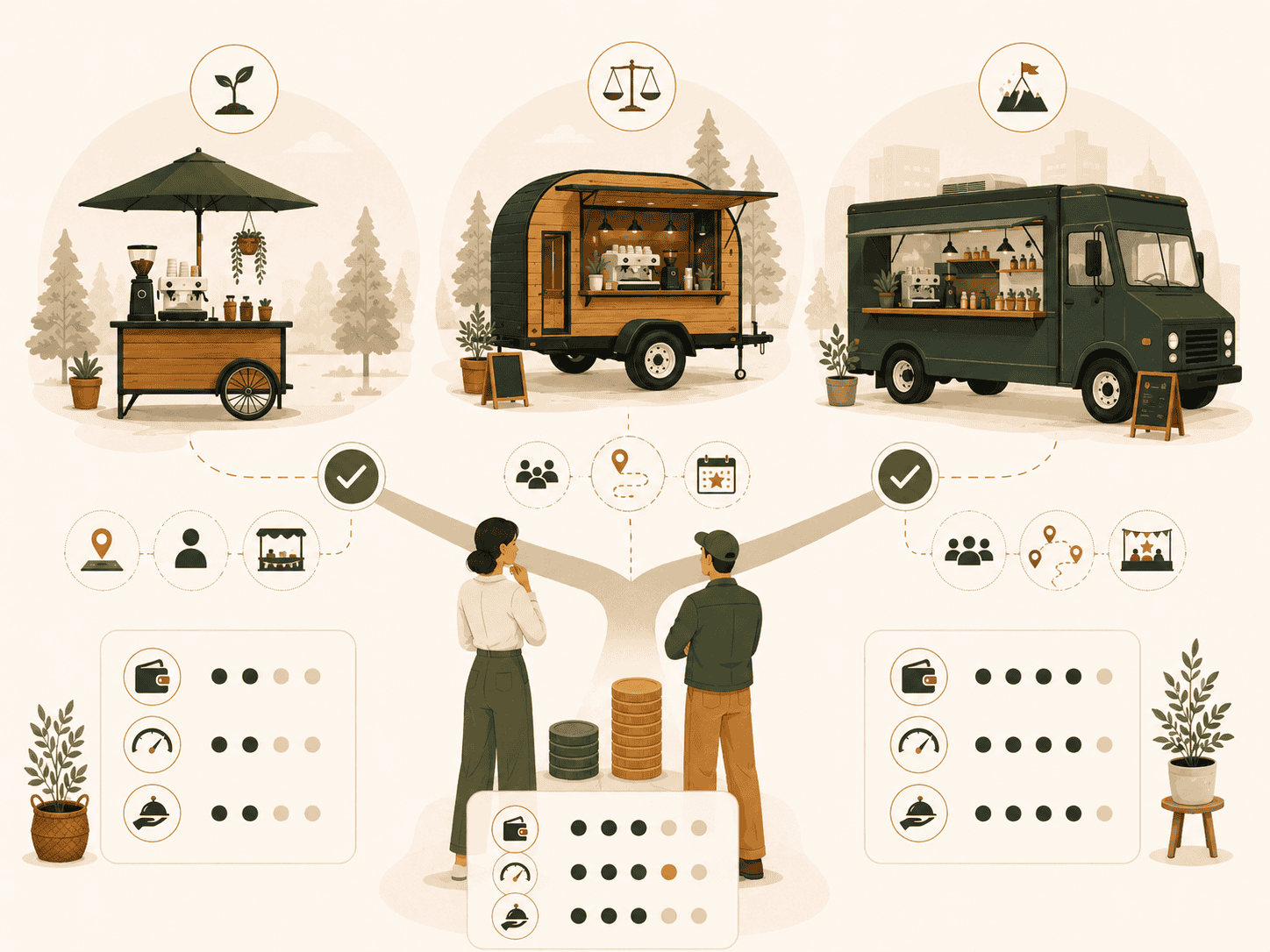 Coffee Trailer vs. Coffee Cart vs. Food Truck: Which Is Right for You?