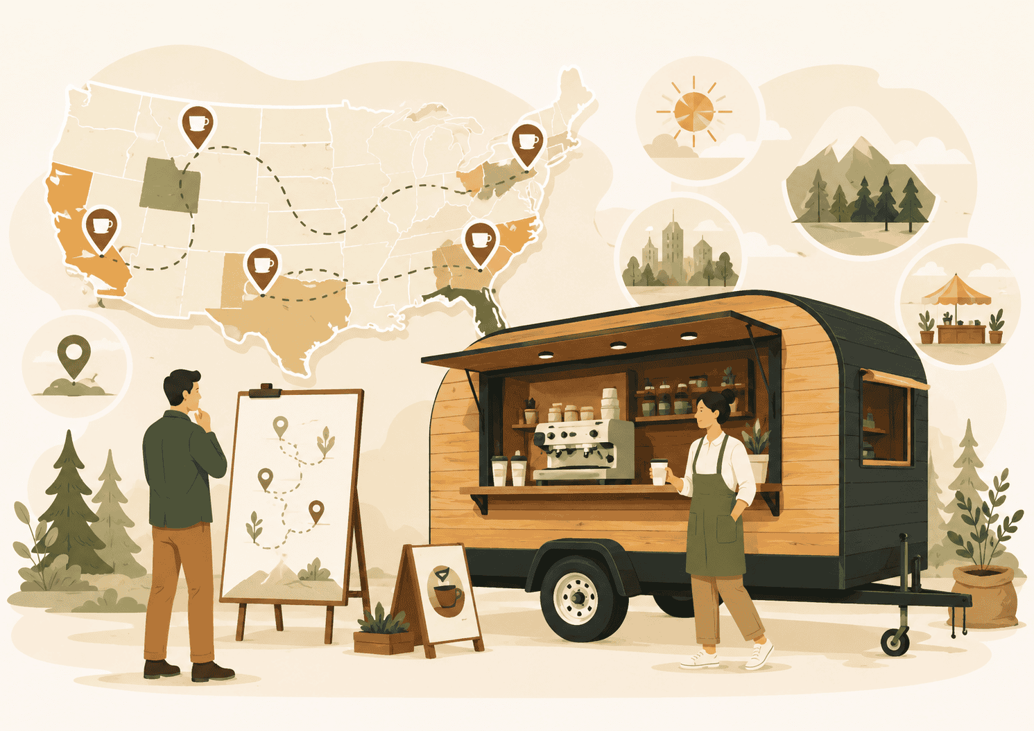 Best States for a Coffee Trailer Business in 2026