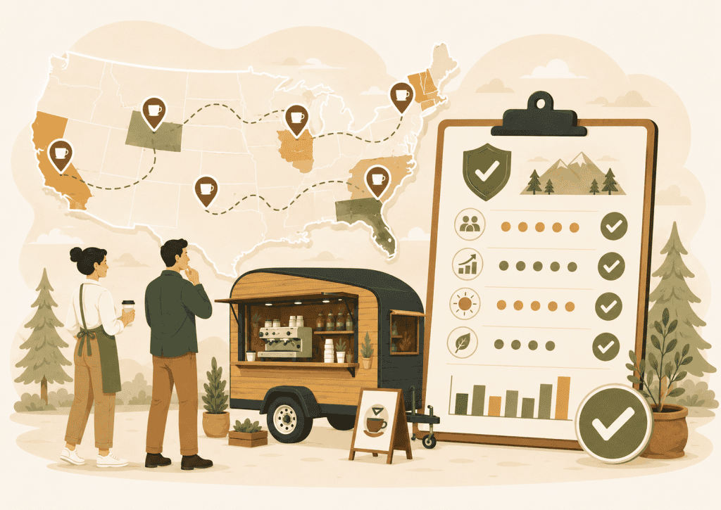 Best States for a Coffee Trailer Business in 2026