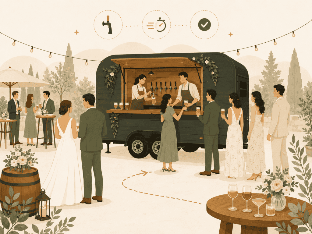 Wedding Mobile Bar Ideas: Horse Trailer vs Tap Trailer vs Coffee Bar