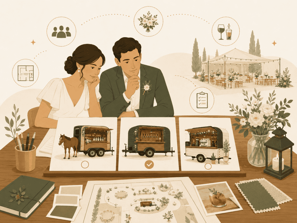 Wedding Mobile Bar Ideas: Horse Trailer vs Tap Trailer vs Coffee Bar