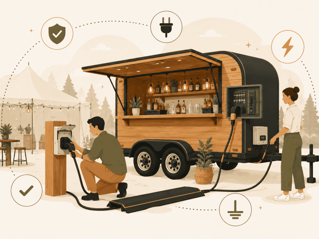 Mobile Bar Trailer Electrical: Power Requirements and Solar Options